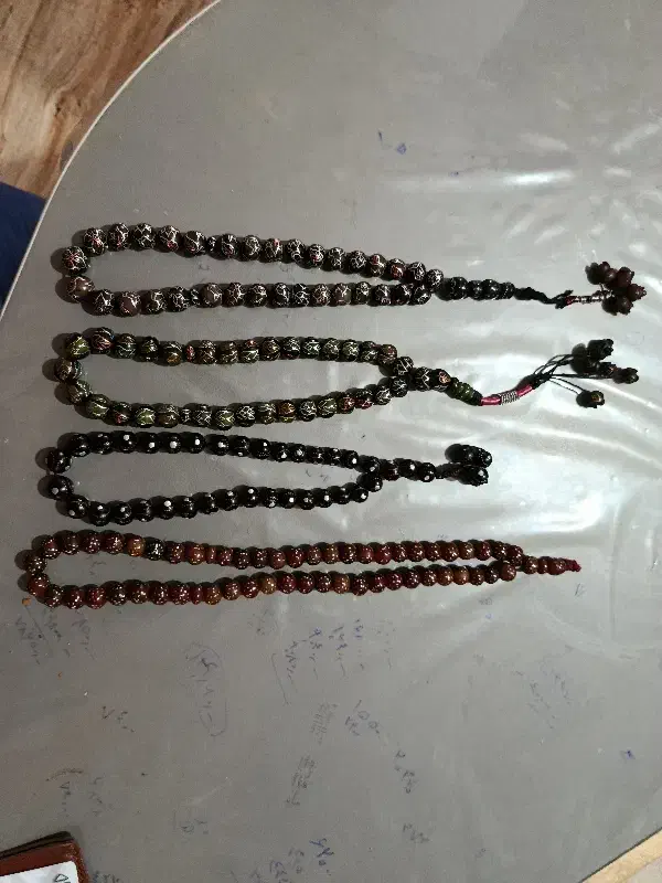 تسبیح داس دست ساز نقره کوب|کلکسیون اشیاء عتیقه|کرمان, |دیوار