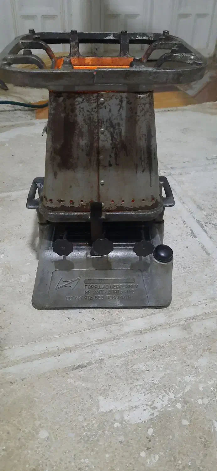 چراغ سه فتیله قدیمی|بخاری، هیتر، شومینه|کرمانشاه, |دیوار