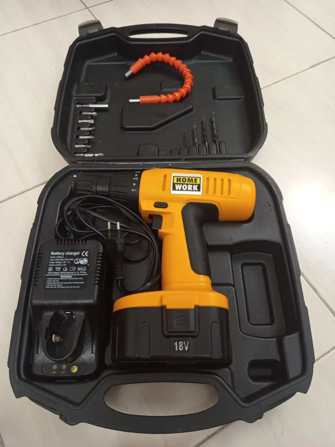 دریل شارژی هوم ورک 18 ولت|ابزارآلات|ری, دولتآباد|دیوار
