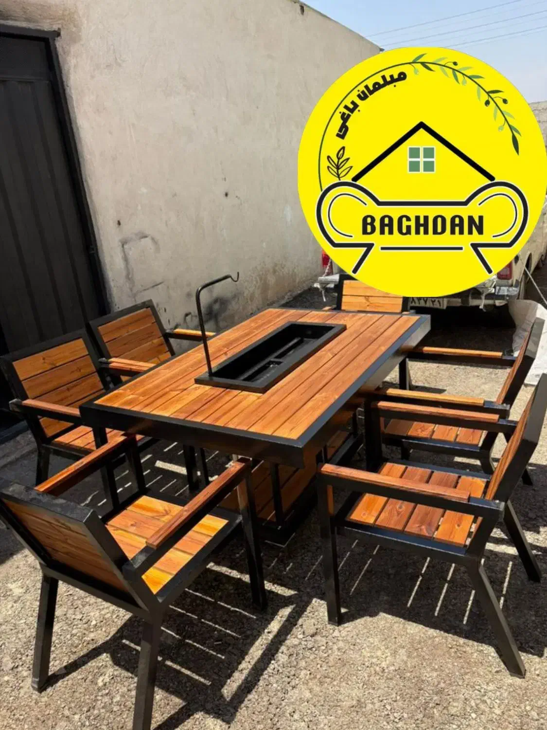 مبلمان باغی تولیدی مبل راحتی میزو صندلی باغدان|مبلمان خانگی و میز عسلی|چهارباغ, |دیوار