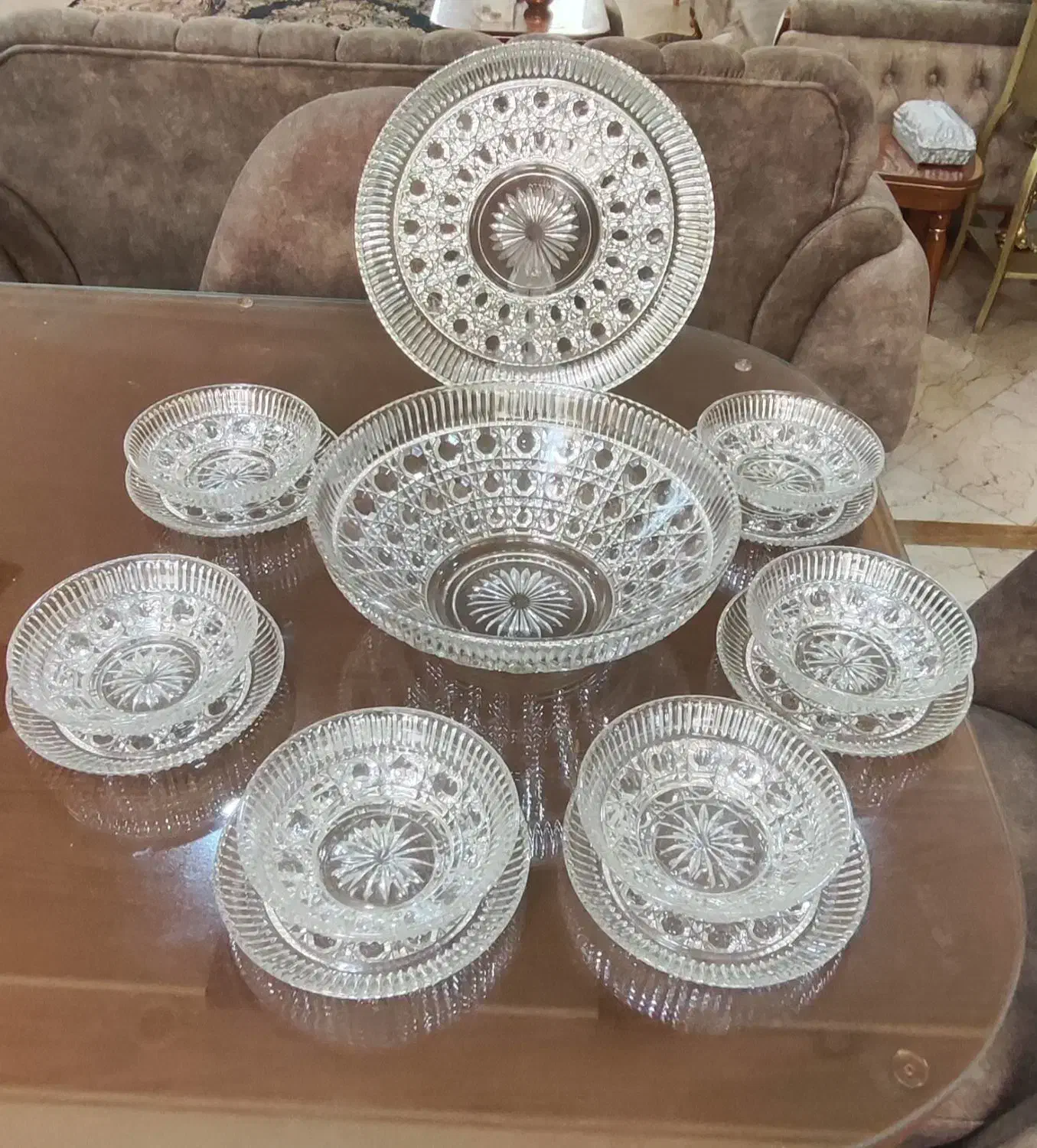 ظرف کریستال قدیمی|کلکسیون اشیاء عتیقه|تهران, فرزانه|دیوار