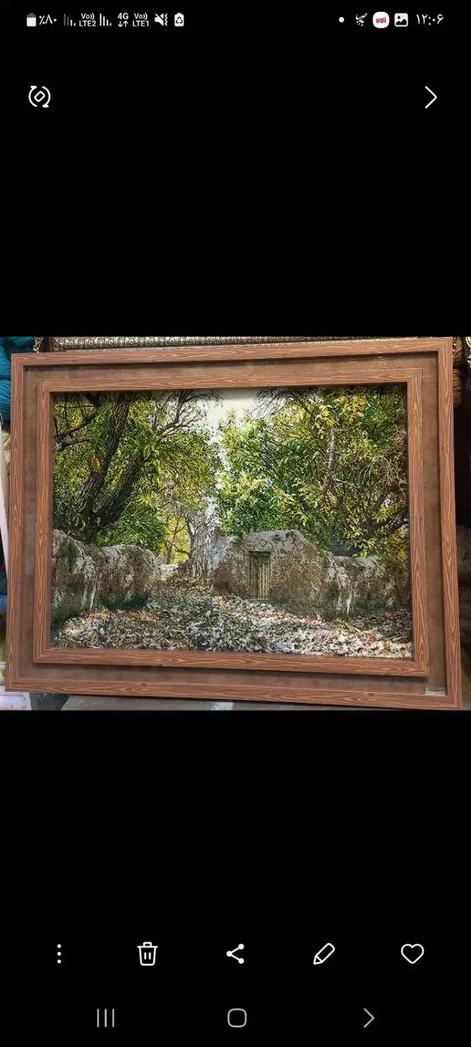 تابلو فرش دستبافت کوچه باغ|تابلو فرش|همدان, |دیوار