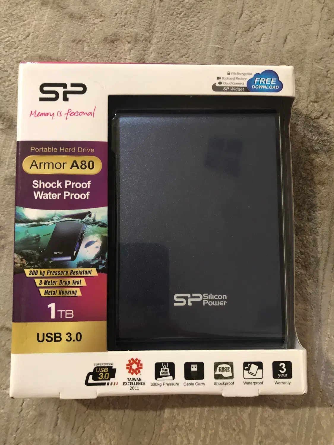هارد اکسترنال ۱ ترابایت سیلیکون پاور مدل آرمور a80|قطعات و لوازم جانبی رایانه|مشهد, هفت تیر (آب و برق)|دیوار
