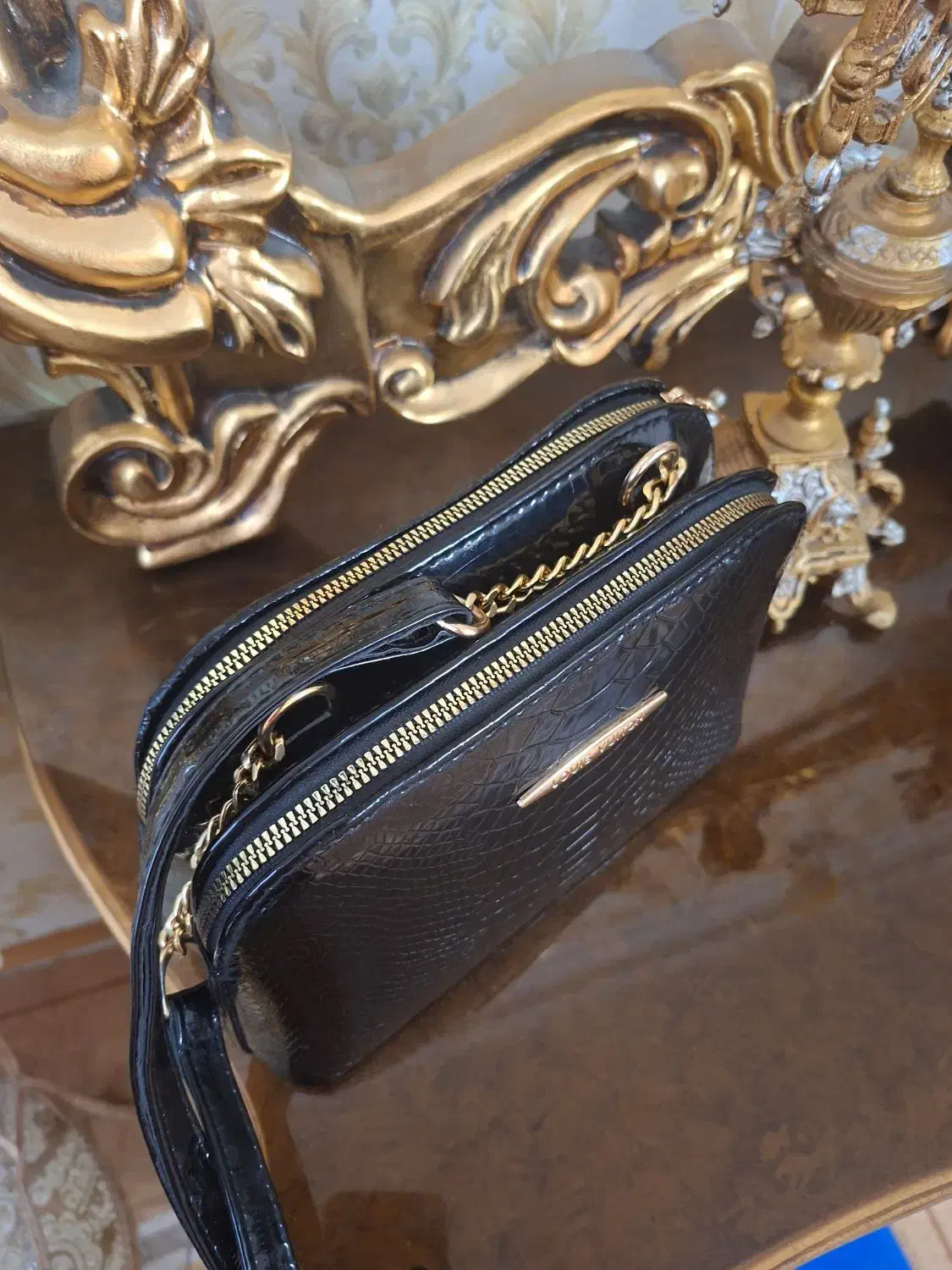 کیف ورنی مجلسی  دخترانه دوشی نو|کیف، کفش، کمربند|قزوین, |دیوار