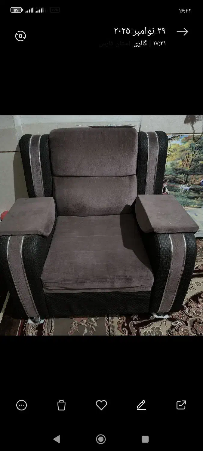 مبل۷نفره|مبلمان خانگی و میز عسلی|مرودشت, ژیان|دیوار