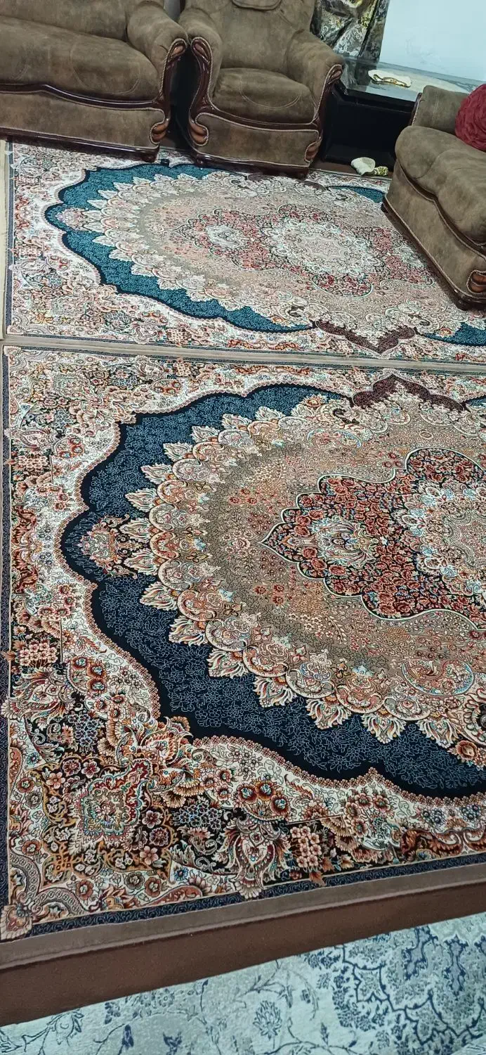 دوعدد فرش ۶ متری|فرش|همدان, |دیوار