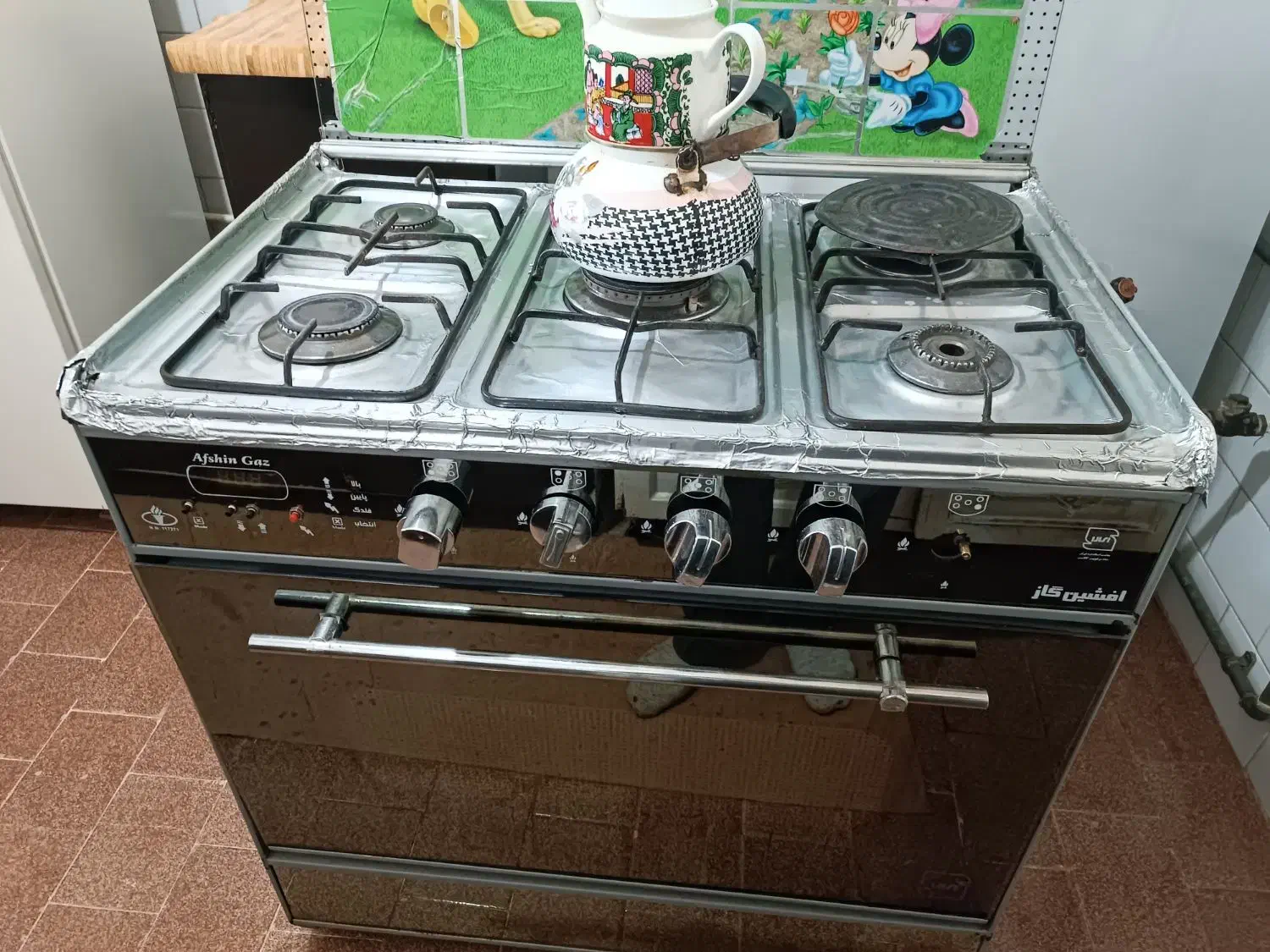 اجاق گاز پنج شعله طرح فر|اجاق گاز و لوازم برقی پخت‌وپز|مراغه, |دیوار