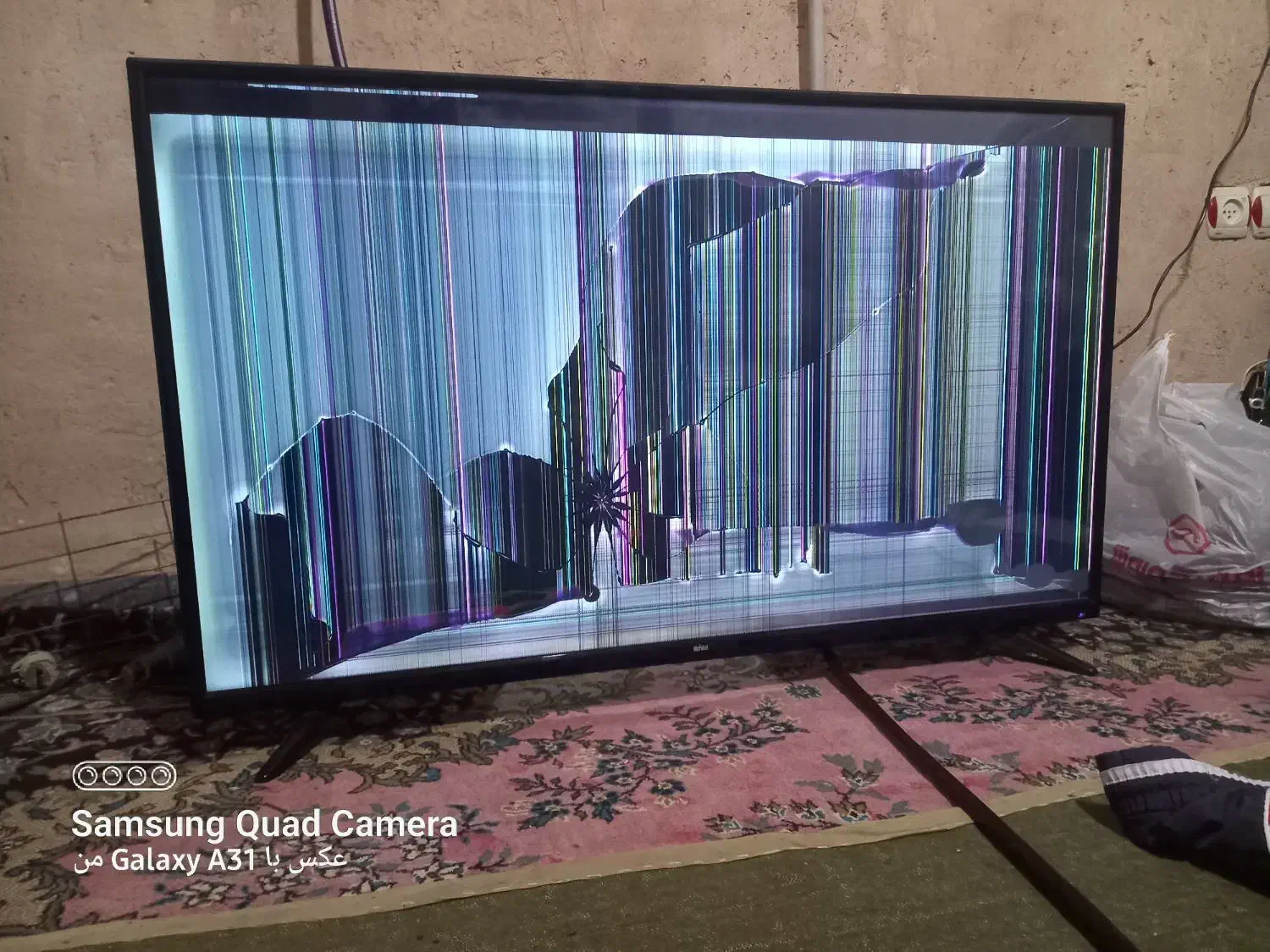 تلویزیون ال ای دی پنل شکسته|تلویزیون و پروژکتور|کرمانشاه, |دیوار