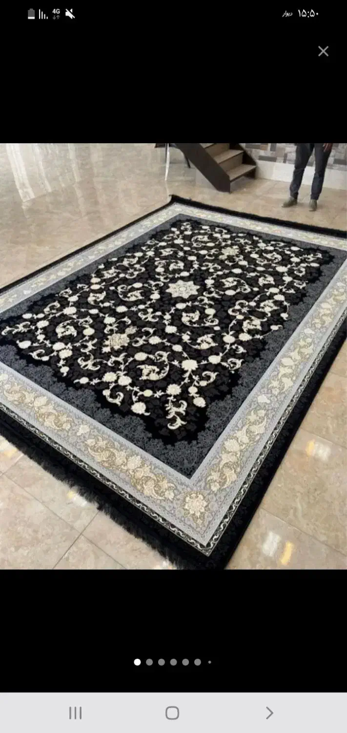 فرش لاکی کاشان درطرح رنگ های مختلف|فرش|شیراز, ریشمک|دیوار