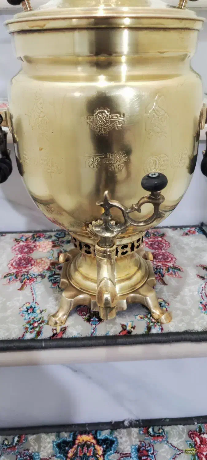 سماور زغالی|کلکسیون اشیاء عتیقه|اهر, |دیوار