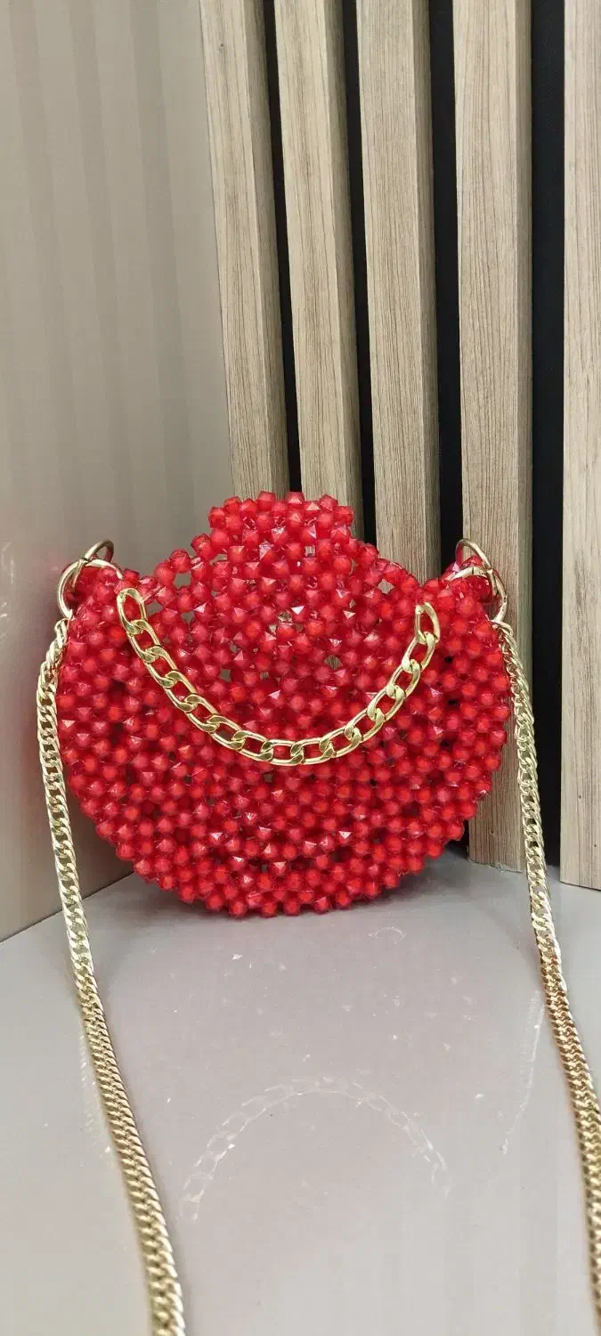 کیف مرواریدی دست باف یلدایی خاص|کیف، کفش، کمربند|صباشهر, |دیوار