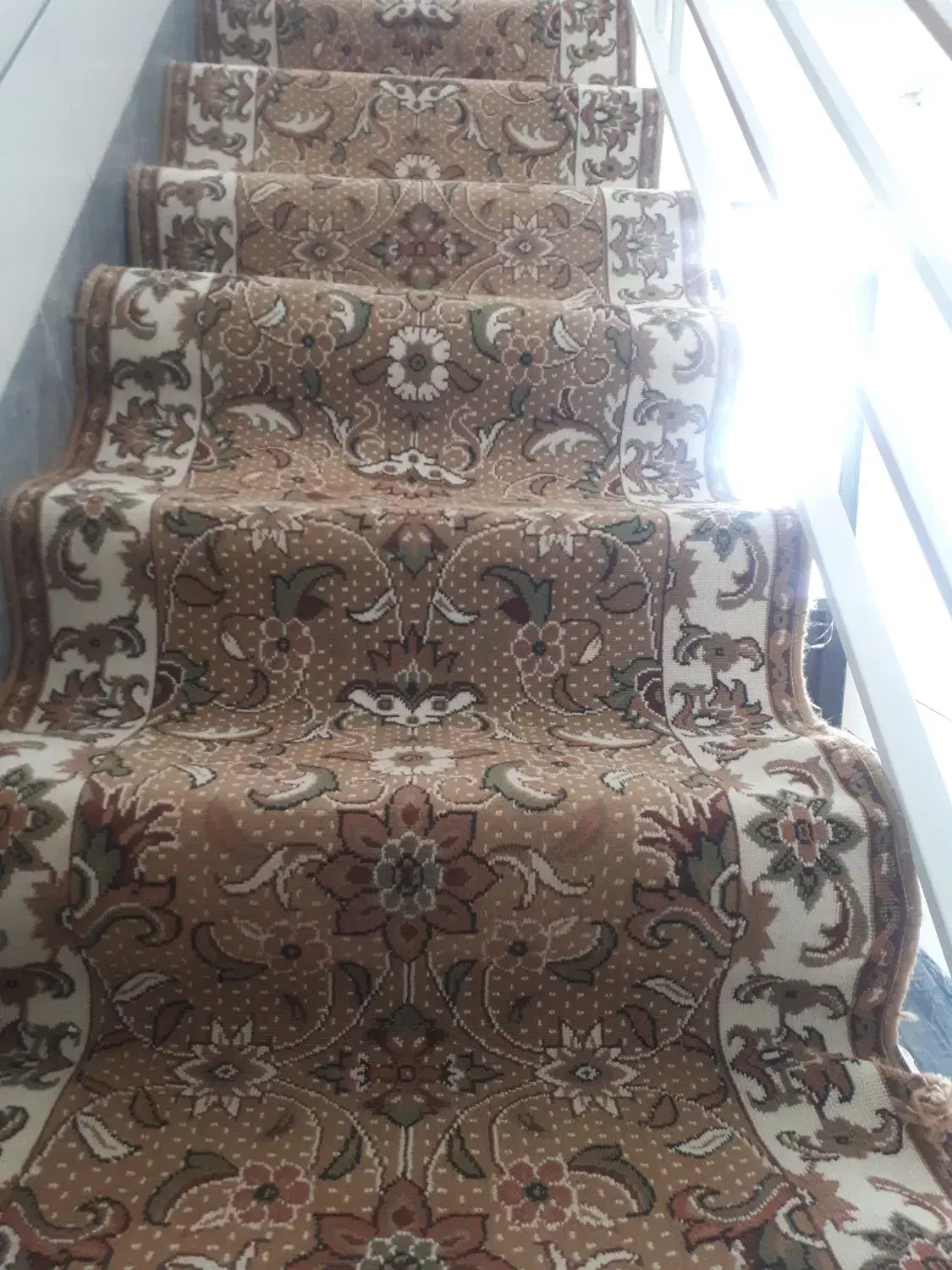 گیلم فرش راه پله سه طبقه کامل|فرش|ساوه, |دیوار