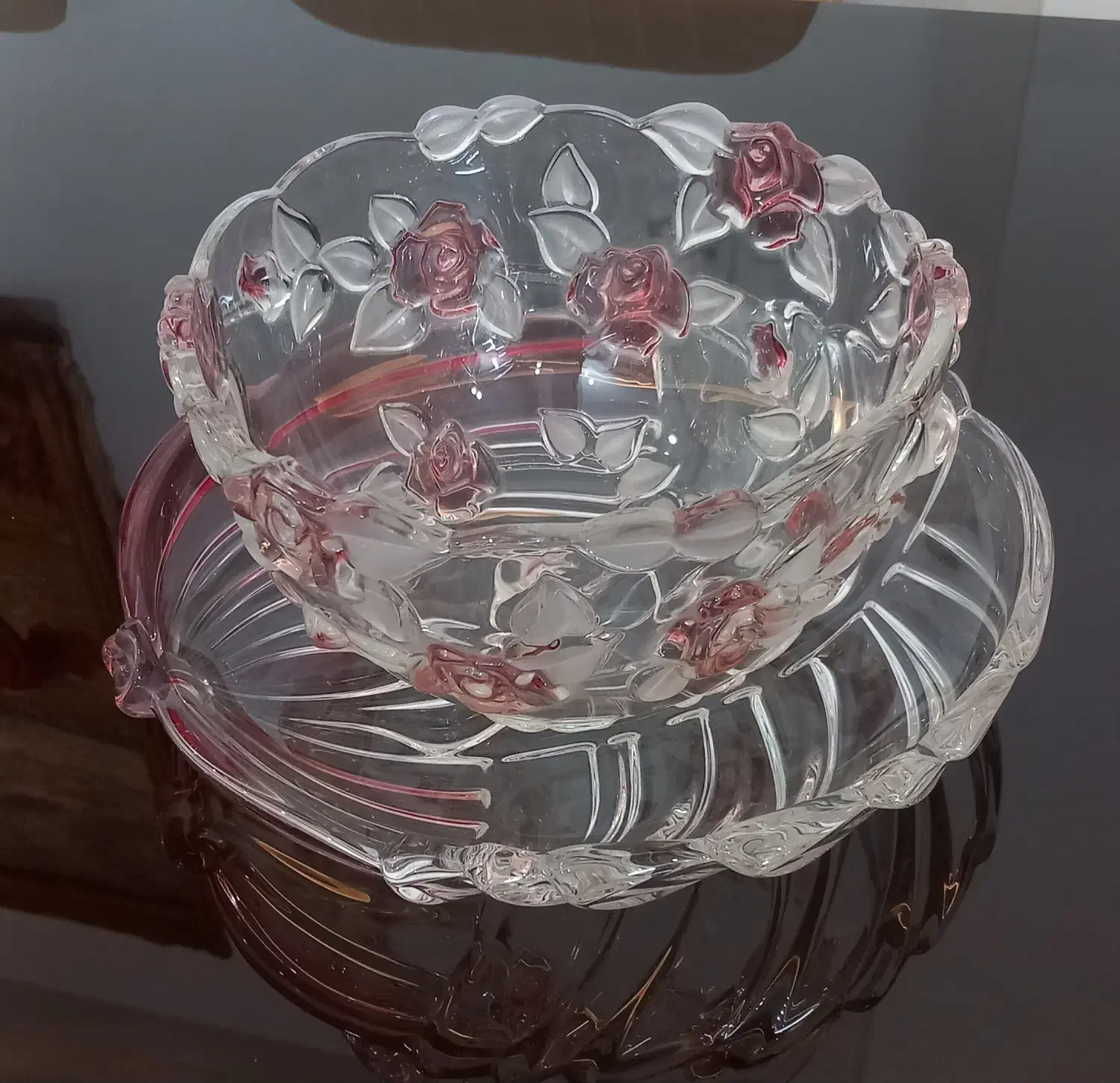 کریستال والتر کمیاب تک گل رز ناتاشا لوور|ظروف سرو و پذیرایی|مشهد, فتح المبین|دیوار