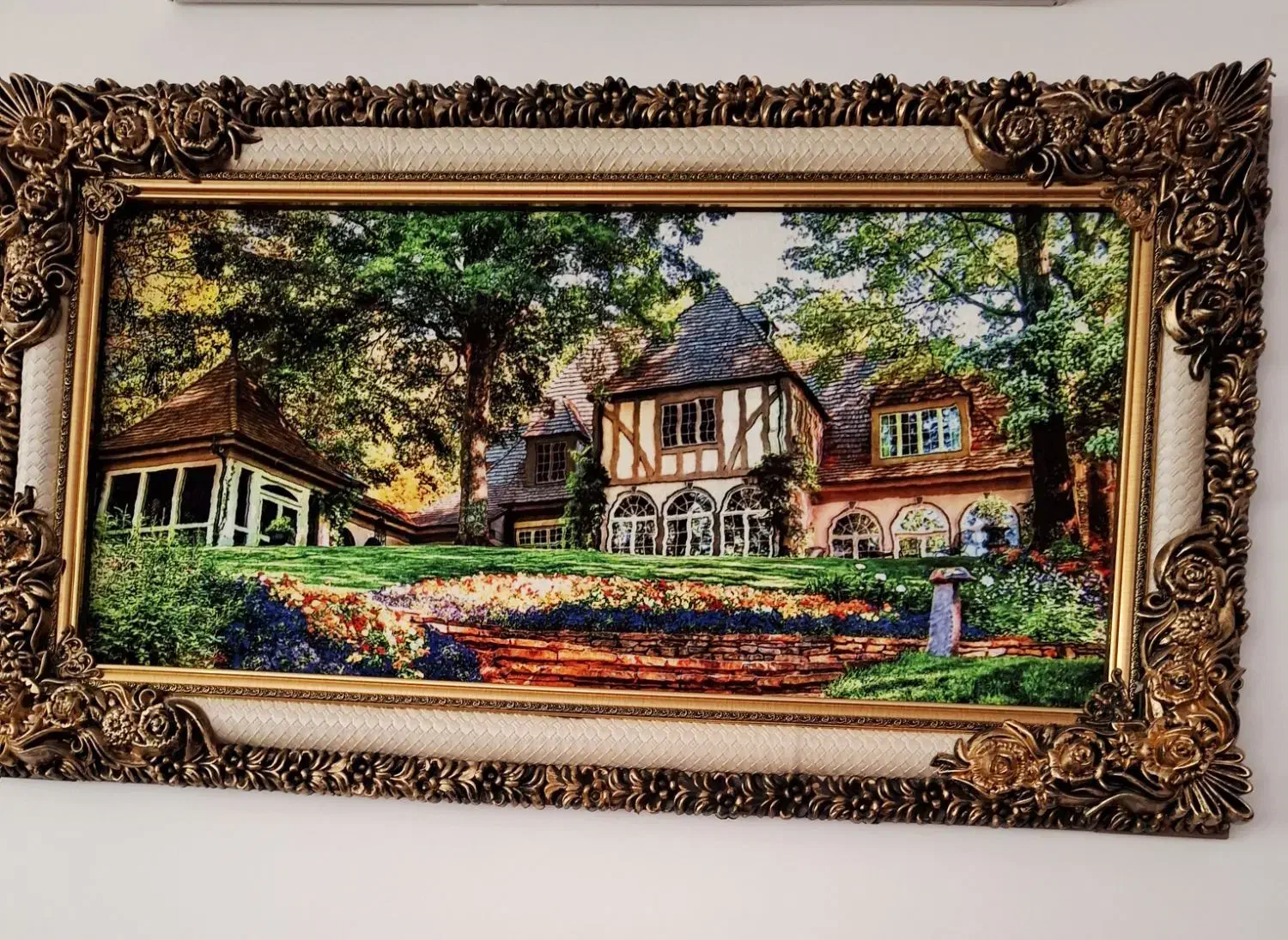 تابلوفرش بامنظره زیبا|تابلو فرش|کاشان, مصلی|دیوار