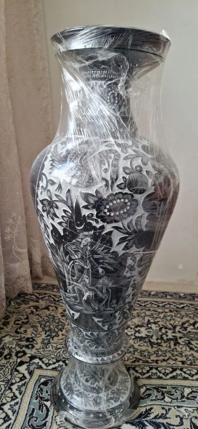 گلدان سنگی قلم کاری|صنایع دستی و سایر لوازم تزئینی|مشهد, خرمشهر|دیوار