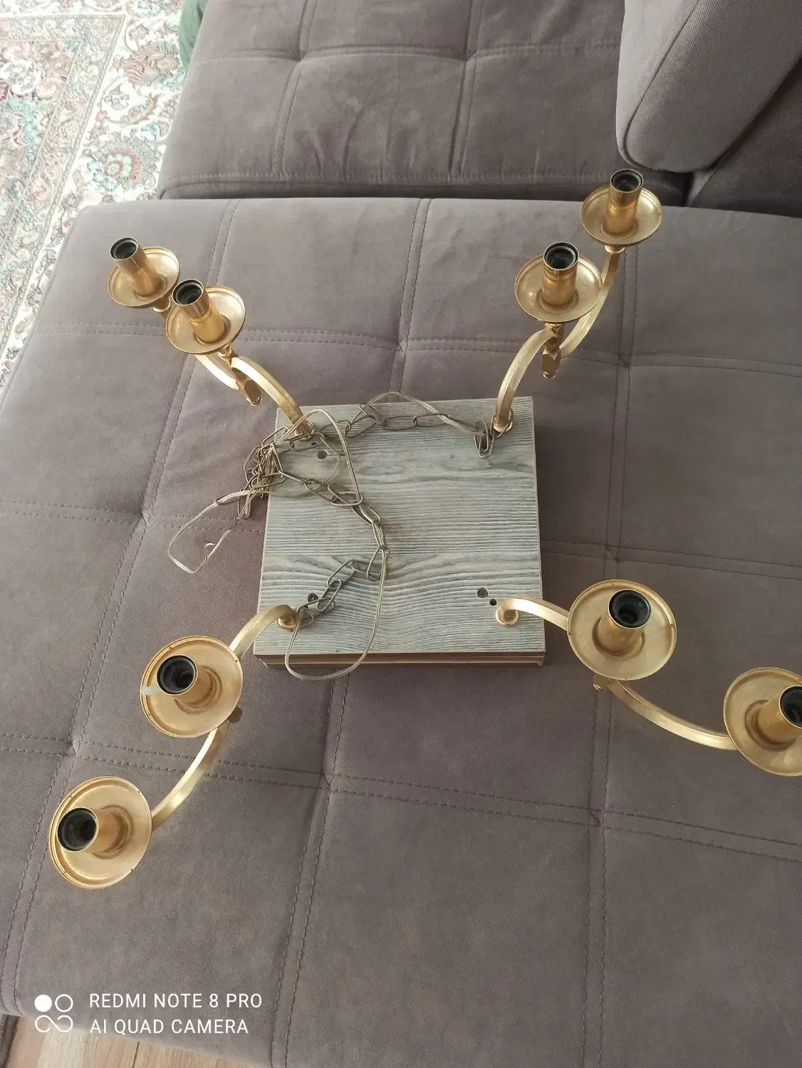 لوستر برنز و چوب|لوستر و چراغ آویز|پردیس, فاز ۲|دیوار