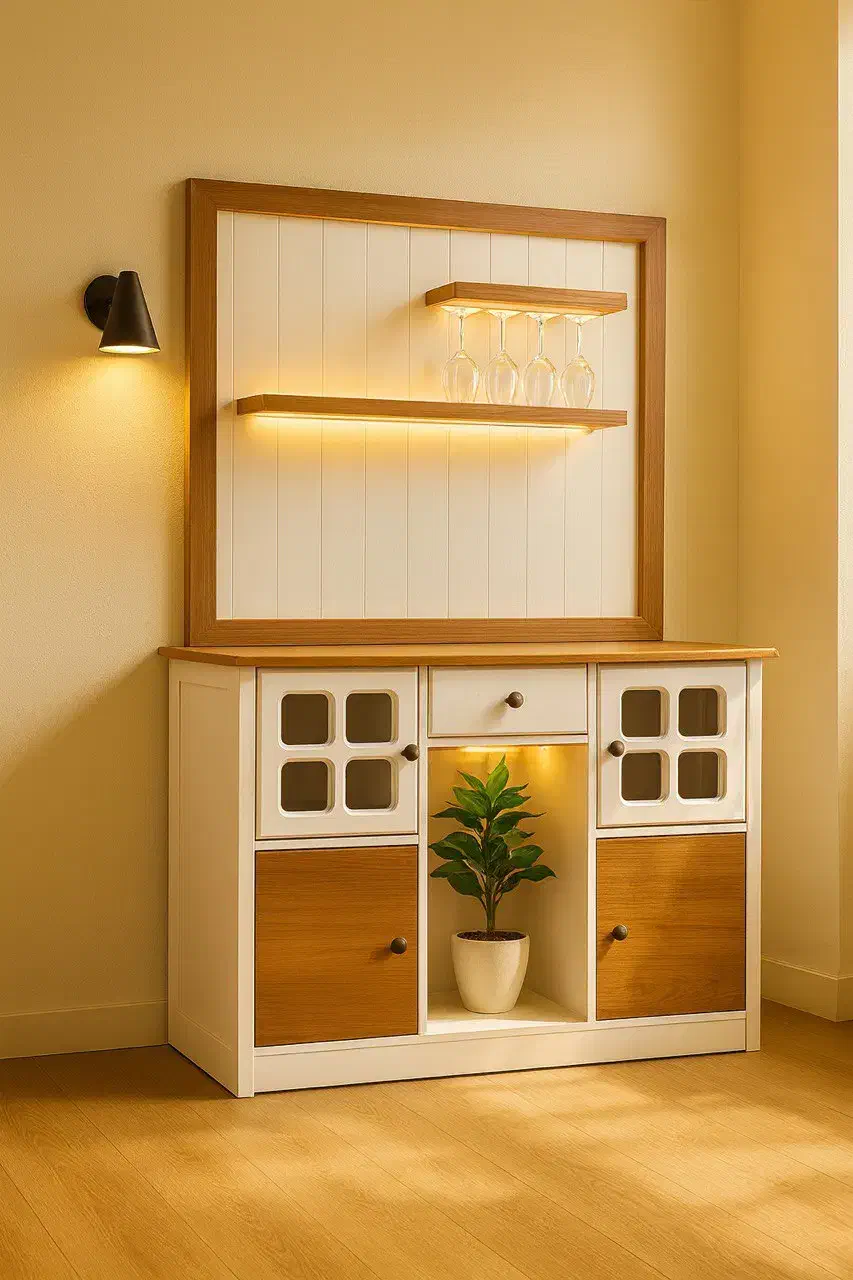 کافی بار یا مینی بار و ویترین MDF مینیمال|بوفه، ویترین، کنسول|تهران, یافتآباد|دیوار