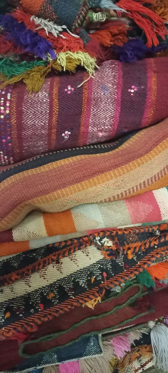 جاجیم دست بافت عشایری|گلیم، جاجیم، گبه|ری, دولت‌آباد|دیوار