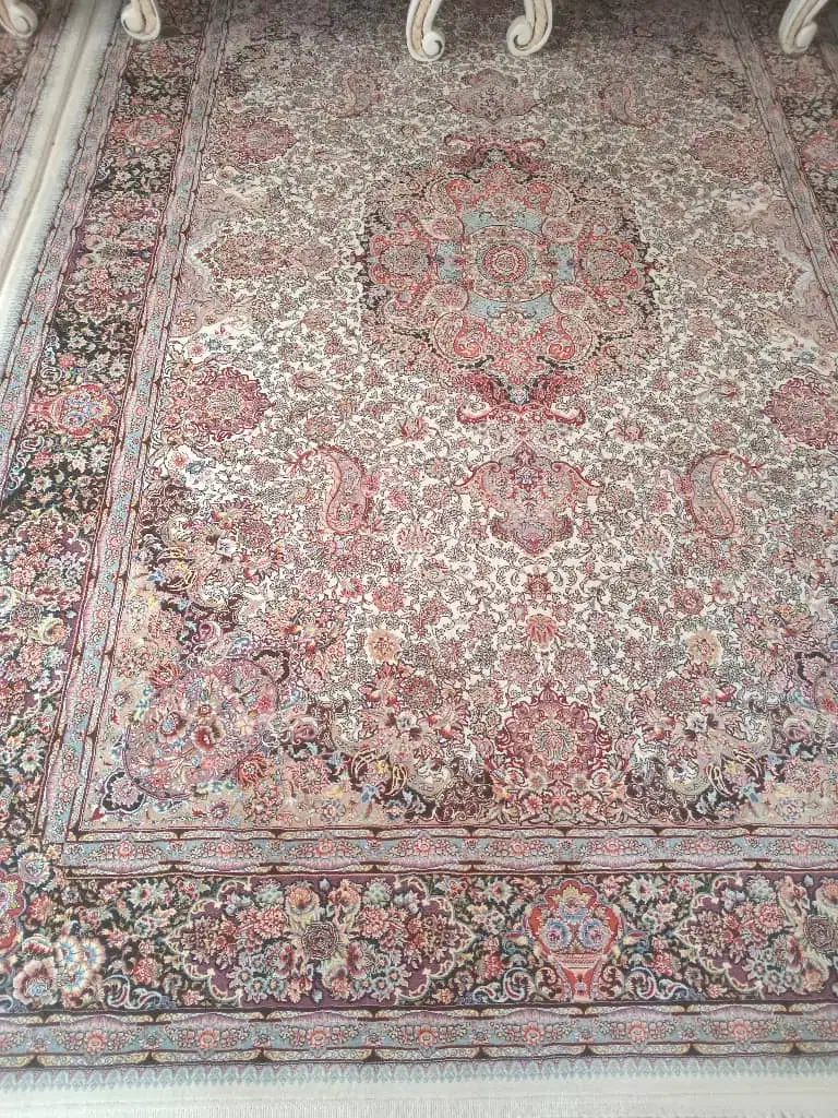 فرش ۶متری نفیس مشهد۱۰۰۰شانه تراکم بالادرجه یک|فرش|کرمانشاه, |دیوار