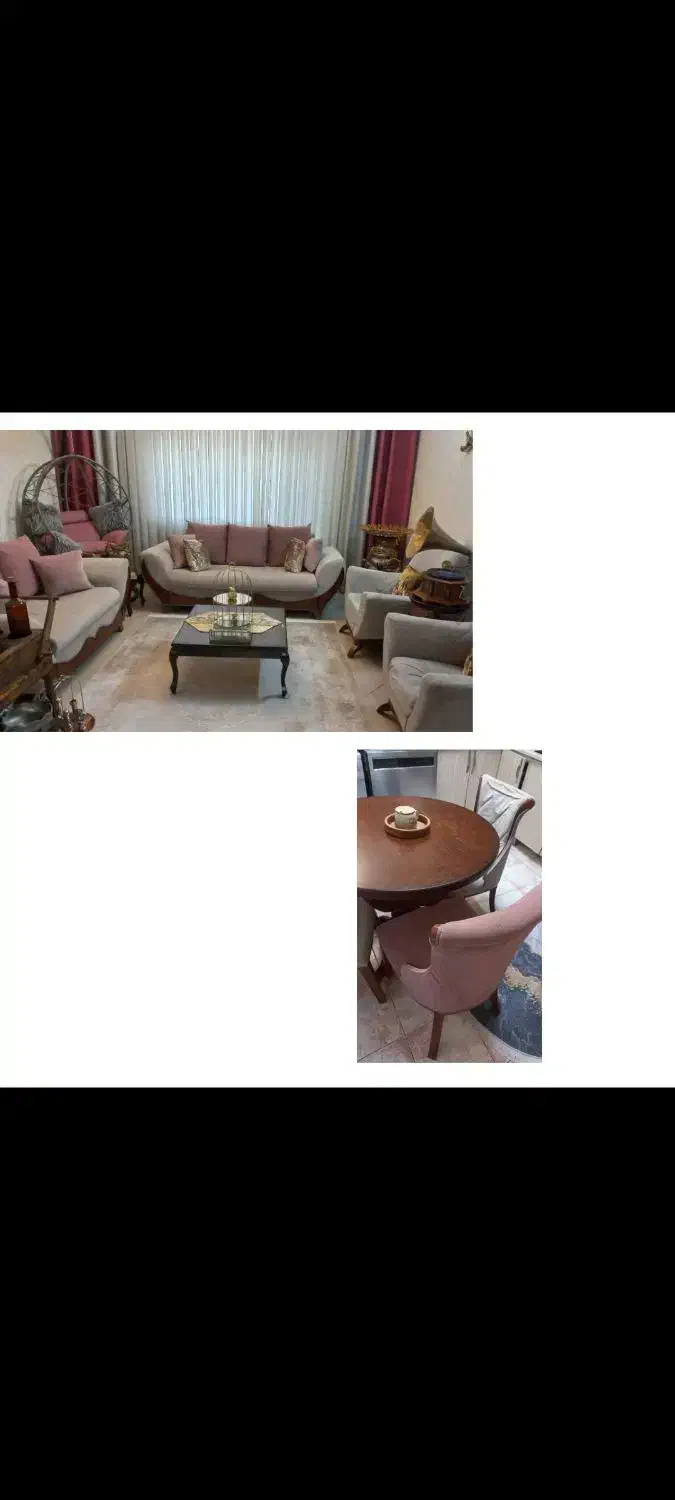 سرویس راحتی و میز نهارخوری|مبلمان خانگی و میز عسلی|قزوین, |دیوار