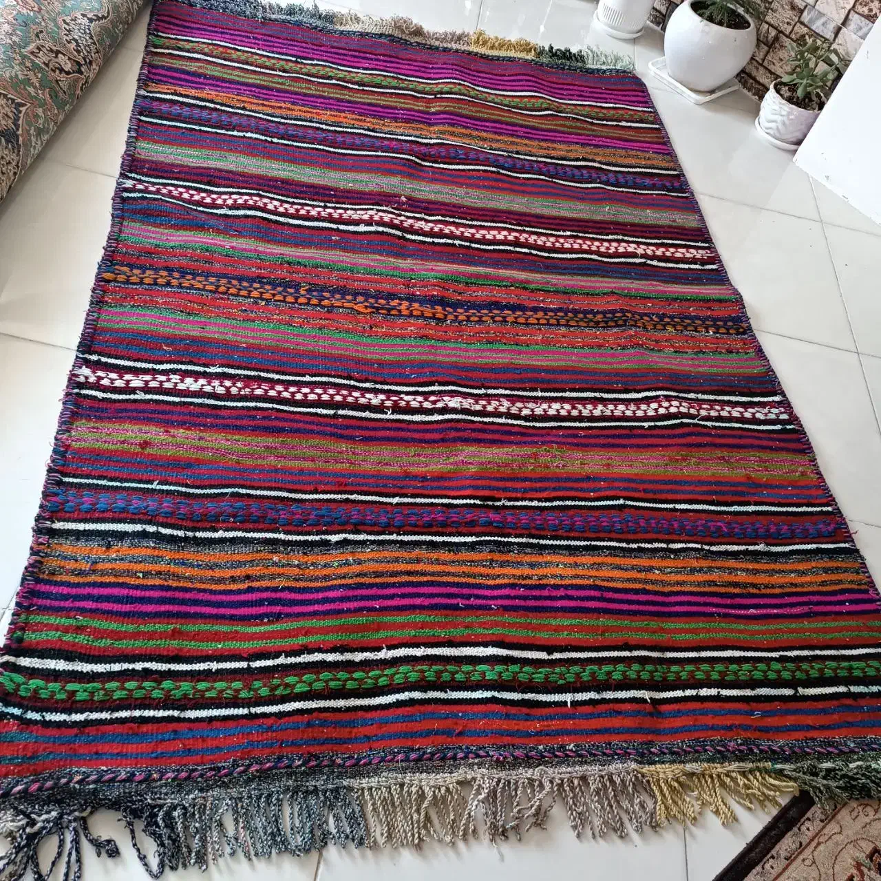 گلیم|گلیم، جاجیم، گبه|سیرجان, |دیوار