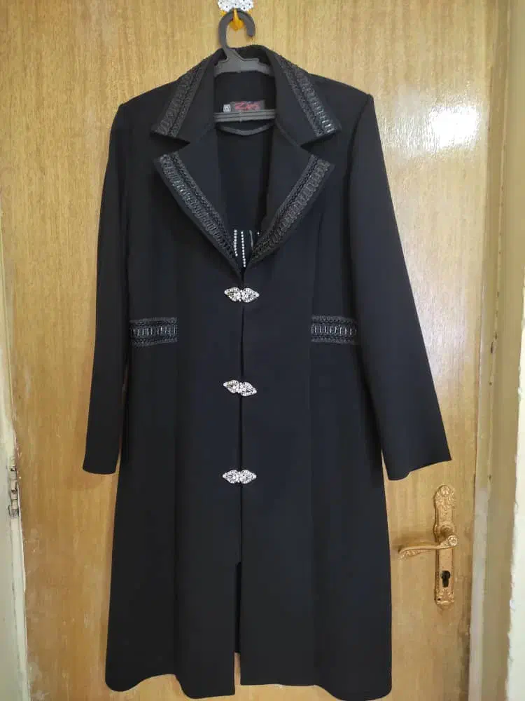 مانتو مشکی سایز۴۲|لباس|رفسنجان, |دیوار