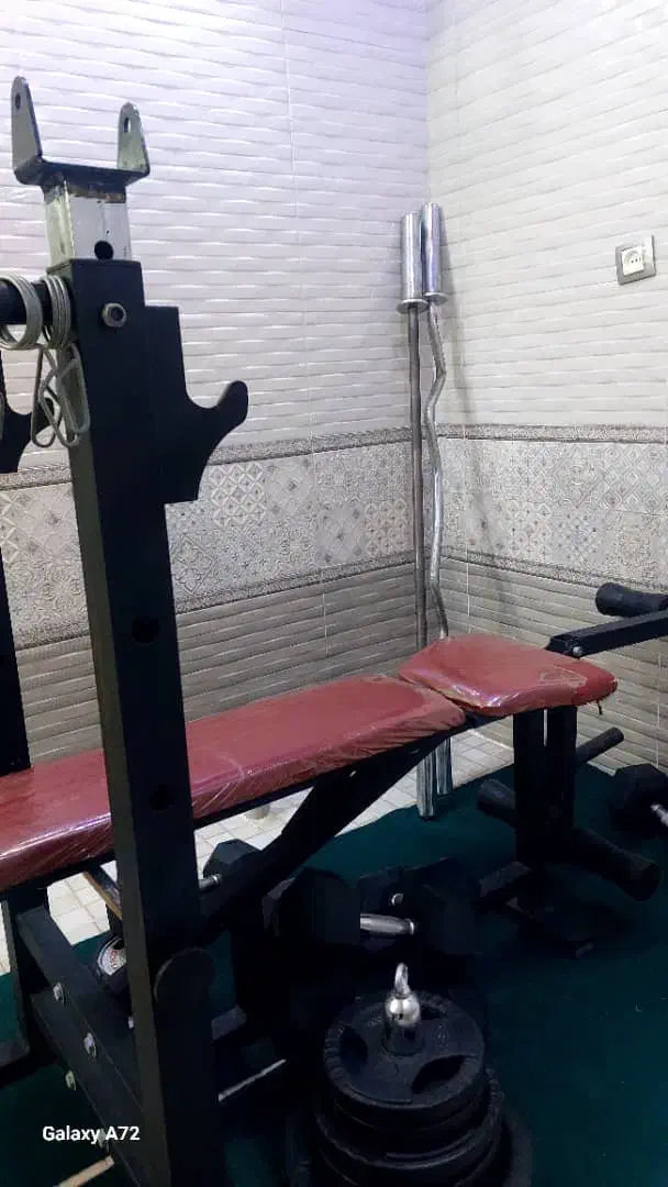 دستگاه چند کاره بدنسازی و دمبل|تجهیزات ورزشی|بندر ماهشهر, |دیوار