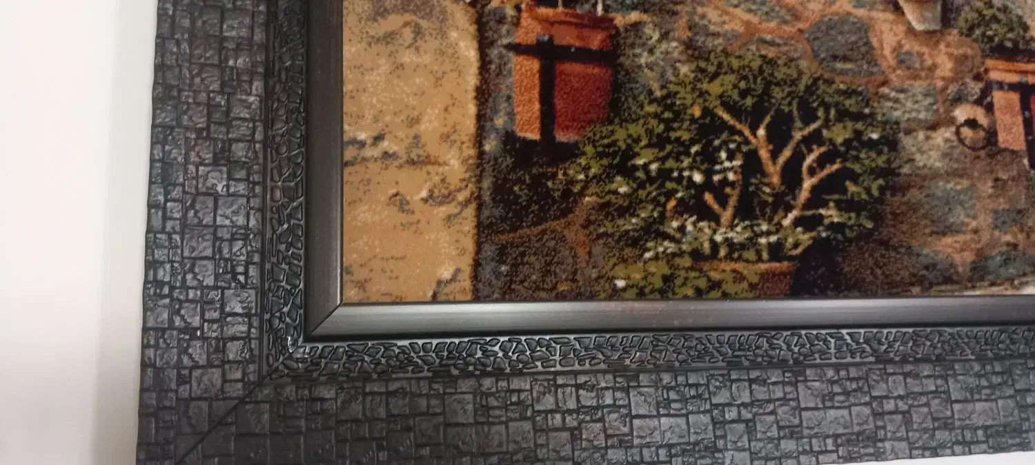 دوعدد تابلو فرش ماشینی|تابلو فرش|سنندج, |دیوار