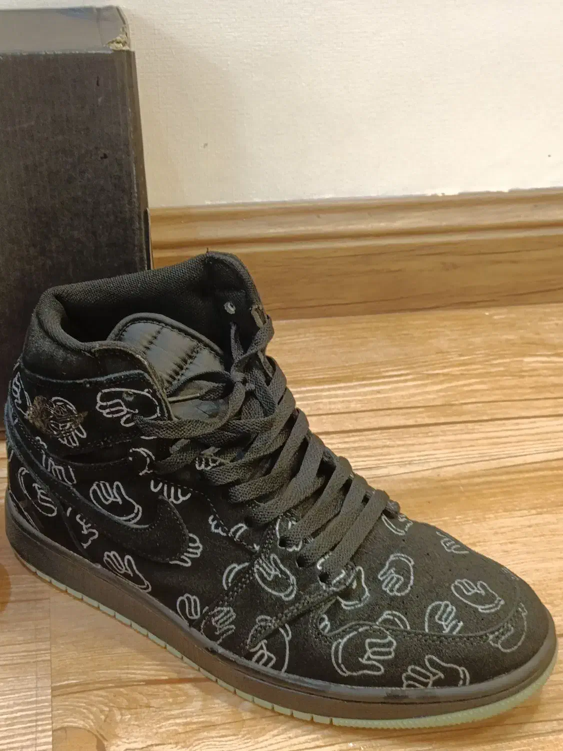 کفش نایک جردن وان رترو کاز مشکی|کیف، کفش، کمربند|رشت, منظریه|دیوار