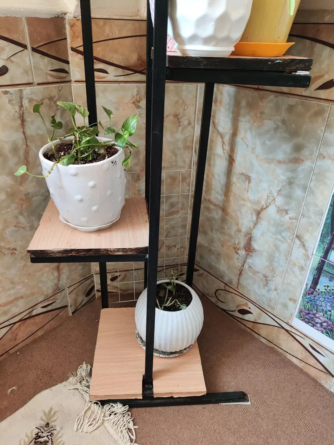 جای گلدان استند گلدان|صنایع دستی و سایر لوازم تزئینی|زابل, |دیوار