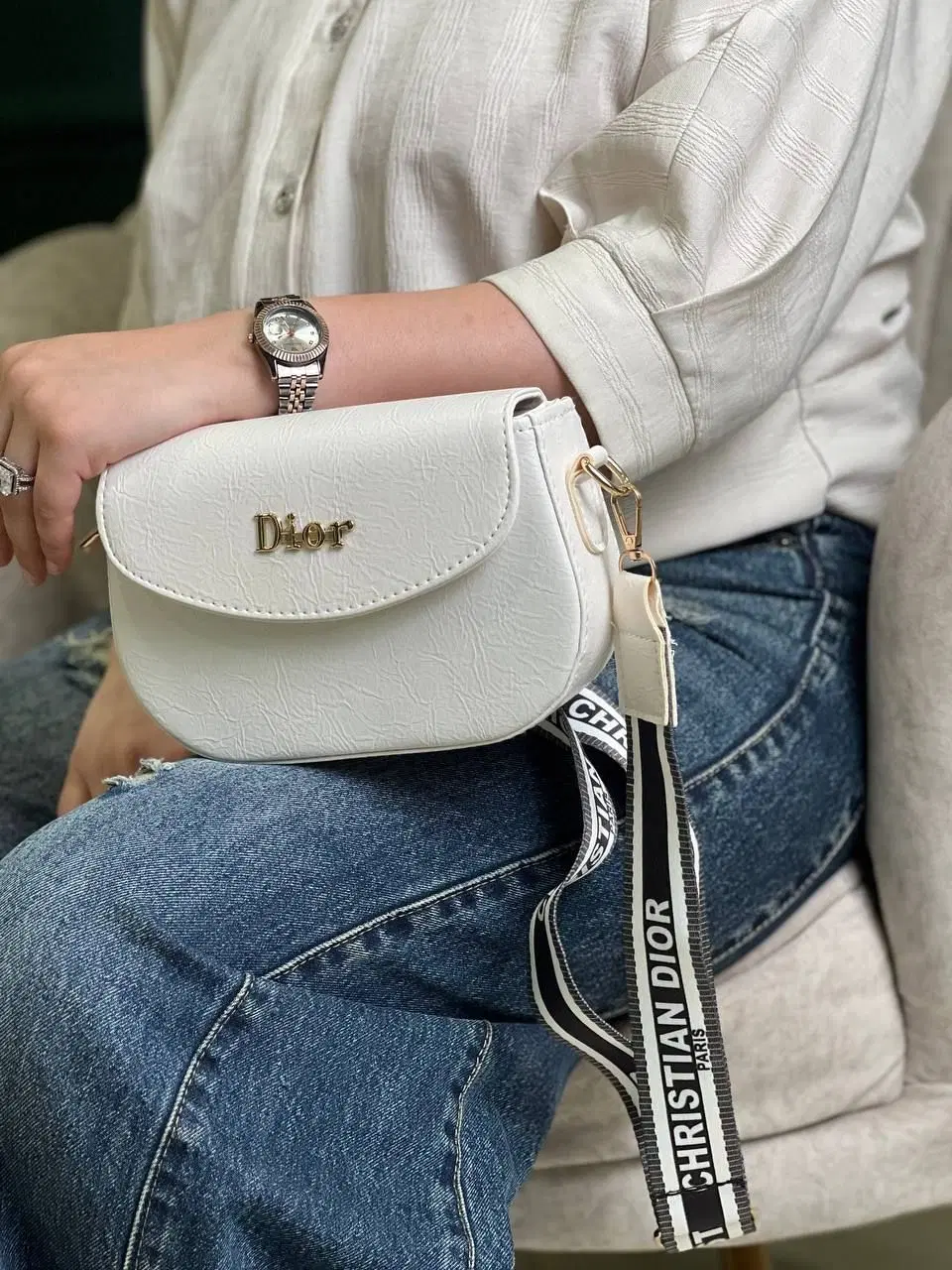 کیف Dior رنگ سفید|کیف، کفش، کمربند|تهران, سید خندان (جلفا)|دیوار