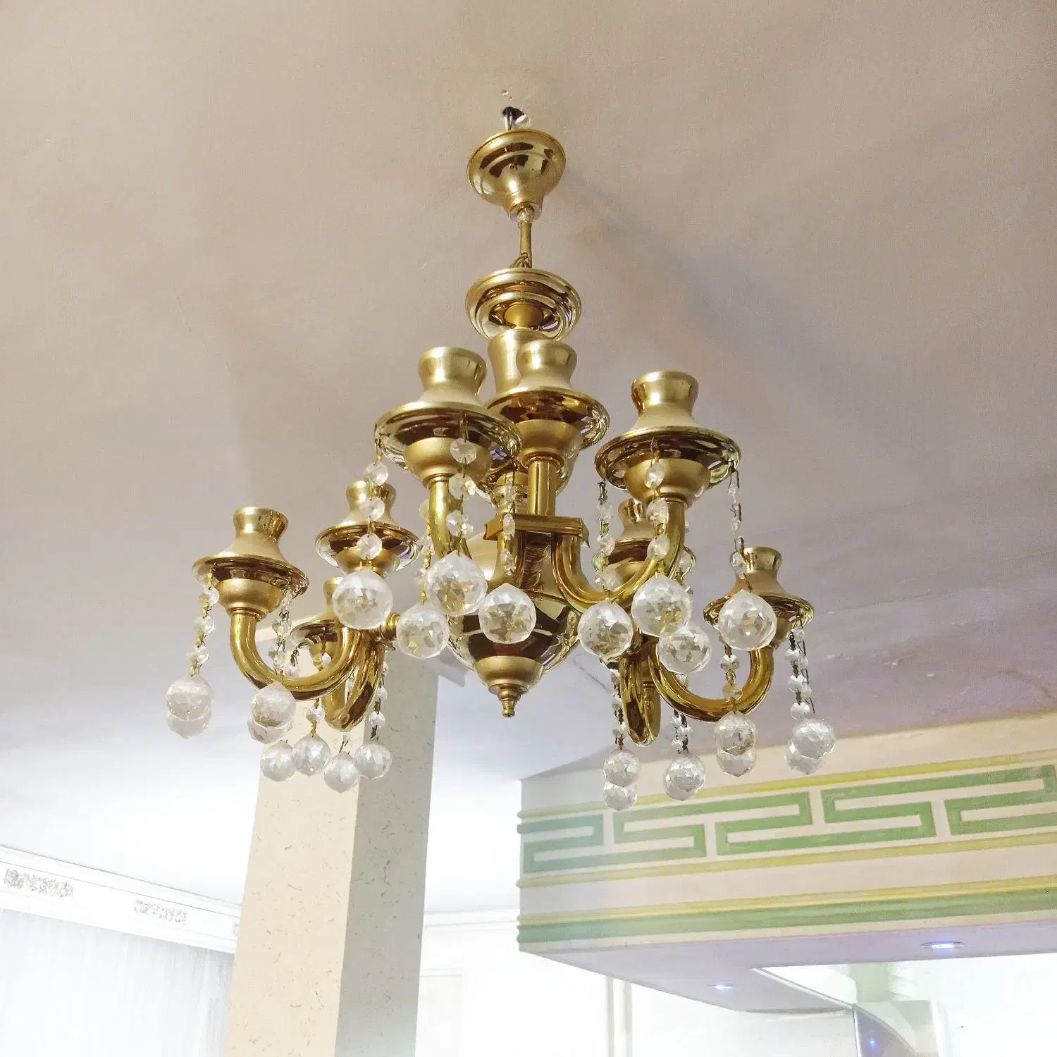 لوستر ۹ شعله|لوستر و چراغ آویز|همدان, |دیوار