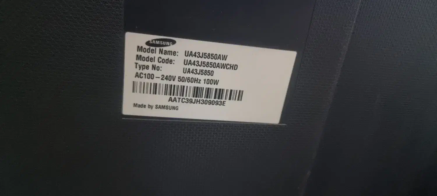 ال ای دی سامسونگ ۴۳ اینچ|تلویزیون و پروژکتور|رشت, حومه رشت|دیوار