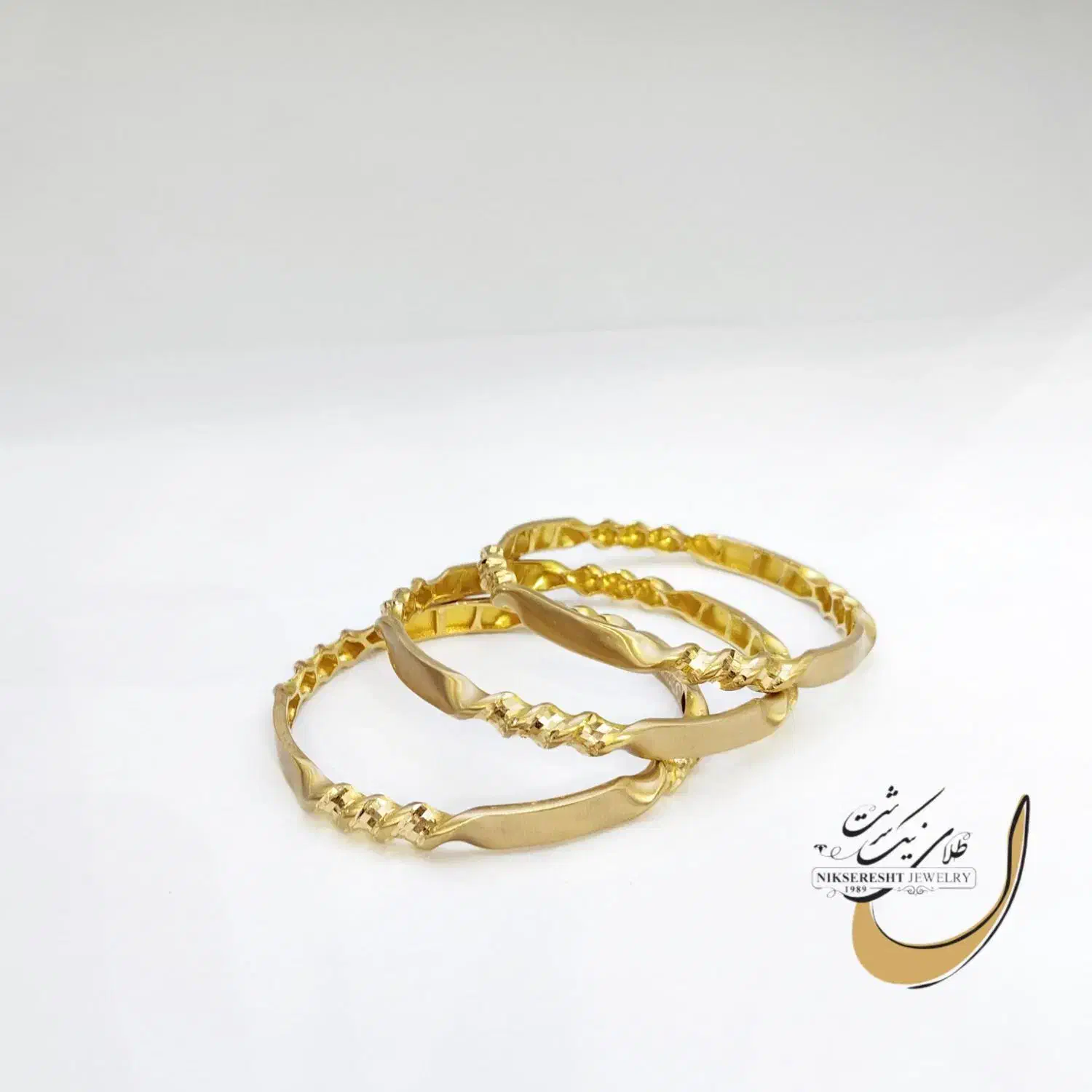 النگو فیوژن پیچ طلا ۱۸عیار با اجرت ۷٪|جواهرات|شیراز, شاهچراغ|دیوار