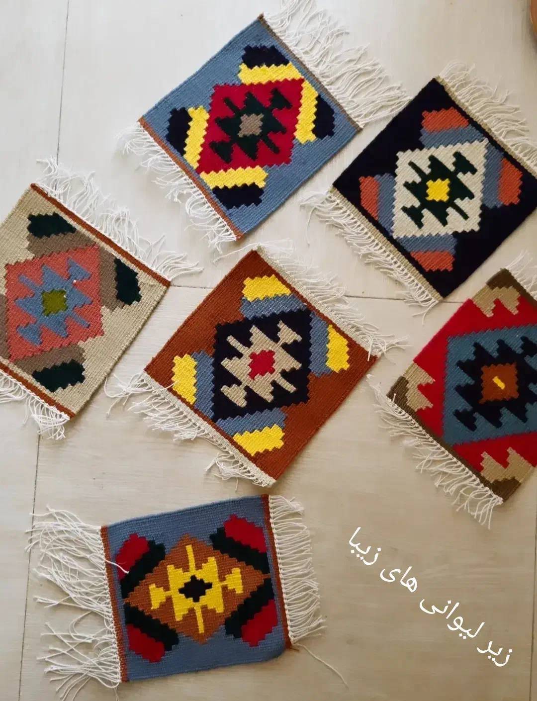 گلیم دستبافت پشمی|گلیم، جاجیم، گبه|قزوین, |دیوار