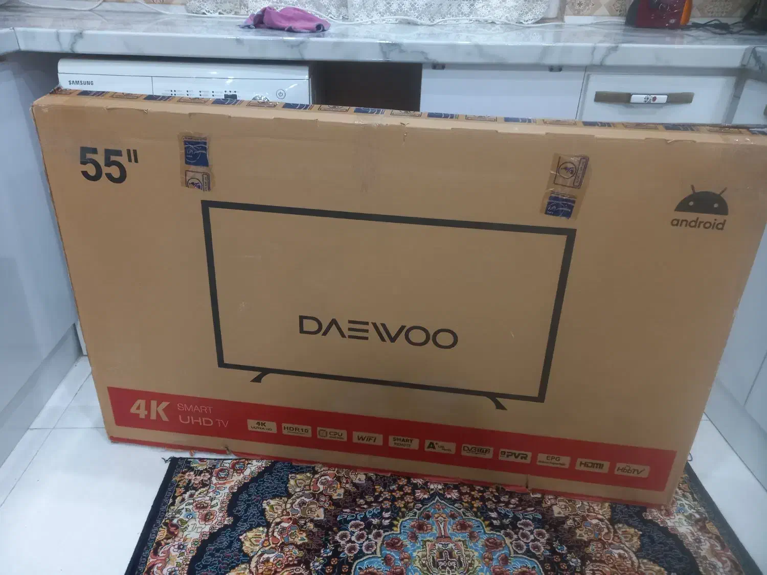 کارتنTVتلویزیون55LEDاینچ دوو|تلویزیون و پروژکتور|صباشهر, |دیوار