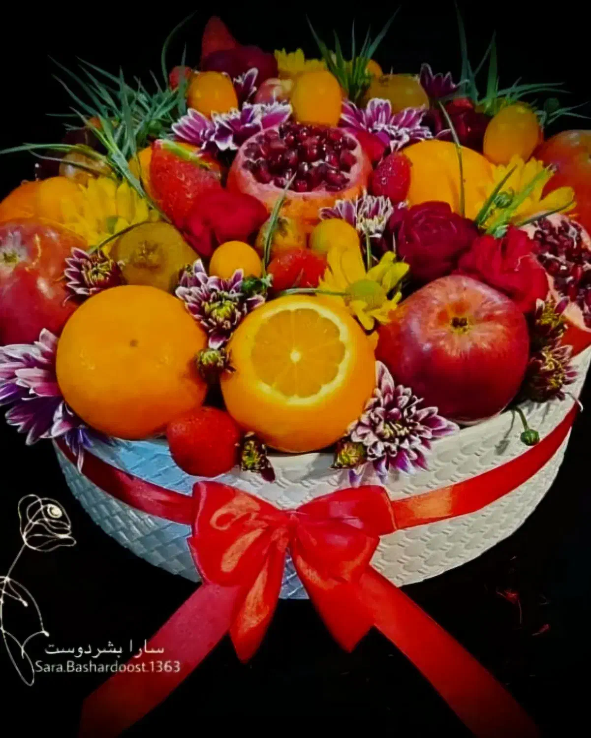 حکاکی میوه آرایی یلدا تخصصی عروس|خدمات پذیرایی، مراسم|رشت, دباغیان|دیوار