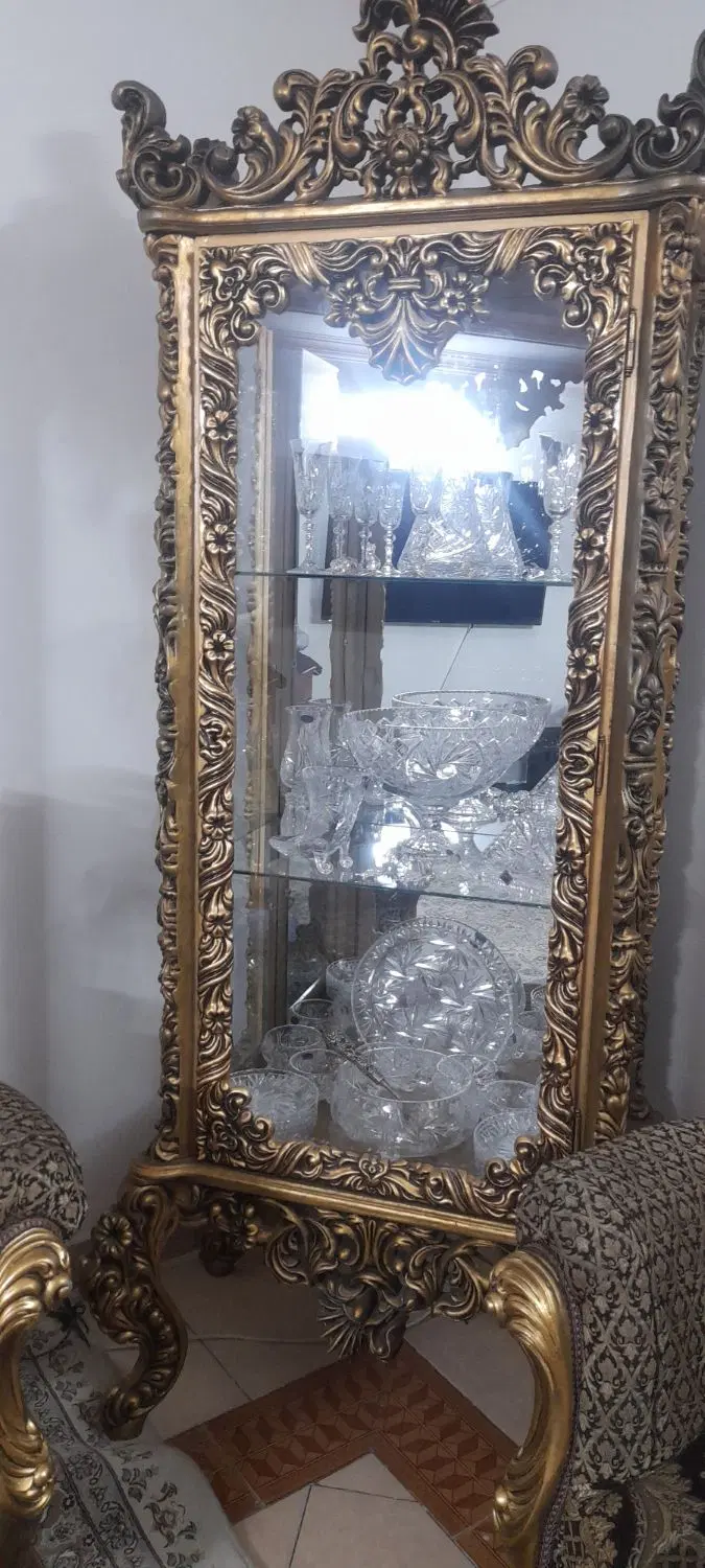 مبل استیل ۹ نفره و ویترین|مبلمان خانگی و میز عسلی|تهران, قیام|دیوار