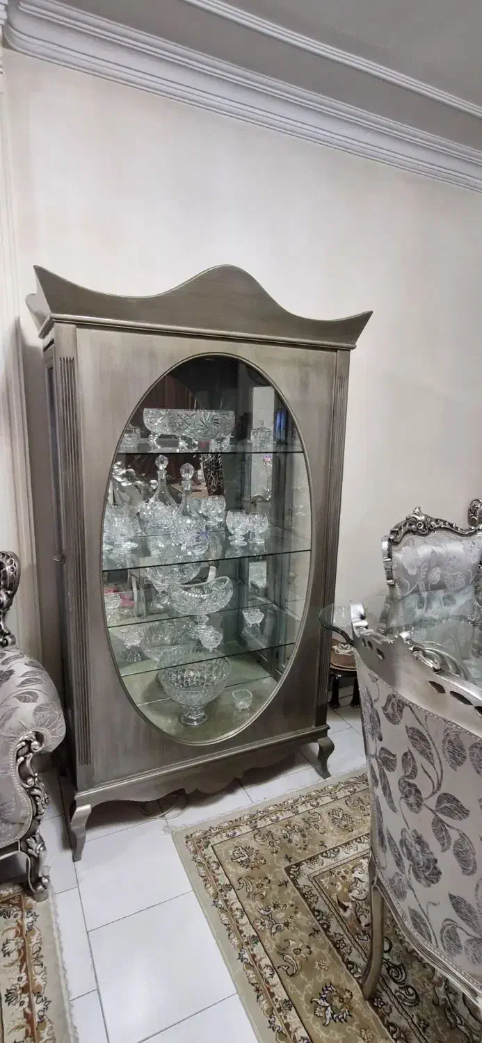 دکور چوبی در حد نو|بوفه، ویترین، کنسول|تهران, نیروی دریایی|دیوار