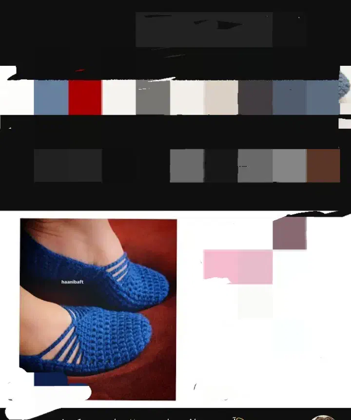 پاپوش های بافتنی فانتزی|لباس|مراغه, |دیوار