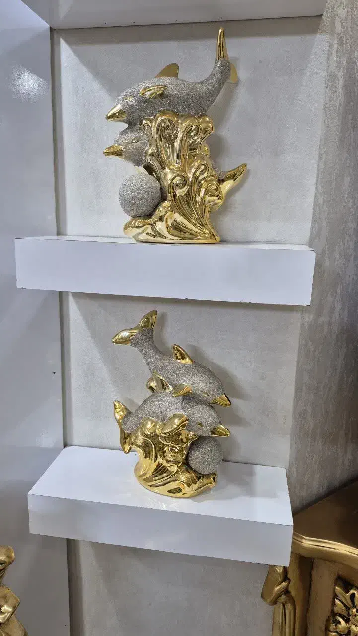 دلفین تزئینی|مجسمه، تندیس، ماکت|مشهد, تربیت (صدف)|دیوار