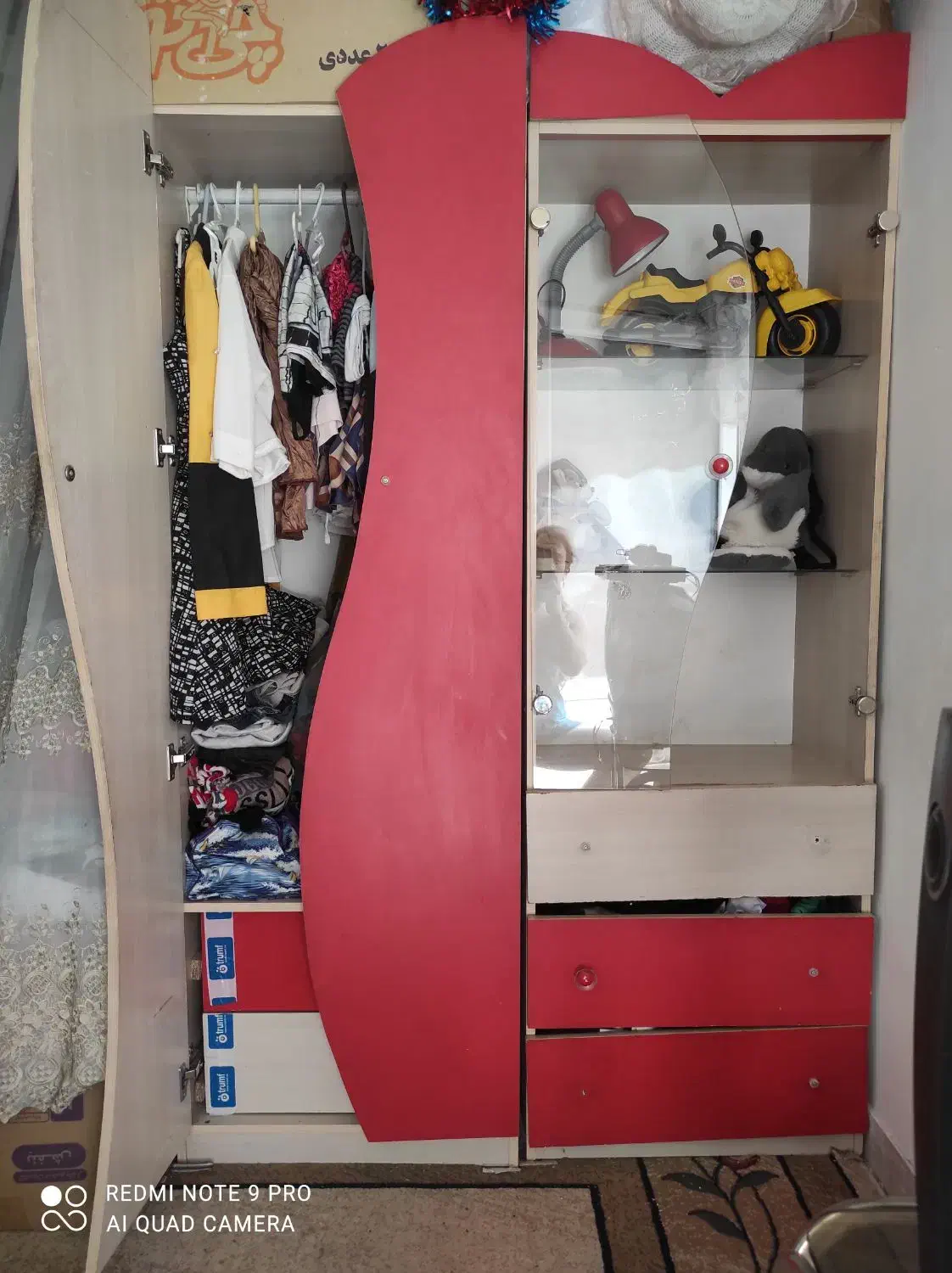 کمد و ویترین دوتیکه|جاکفشی، کمد، دراور|شهرکرد, |دیوار