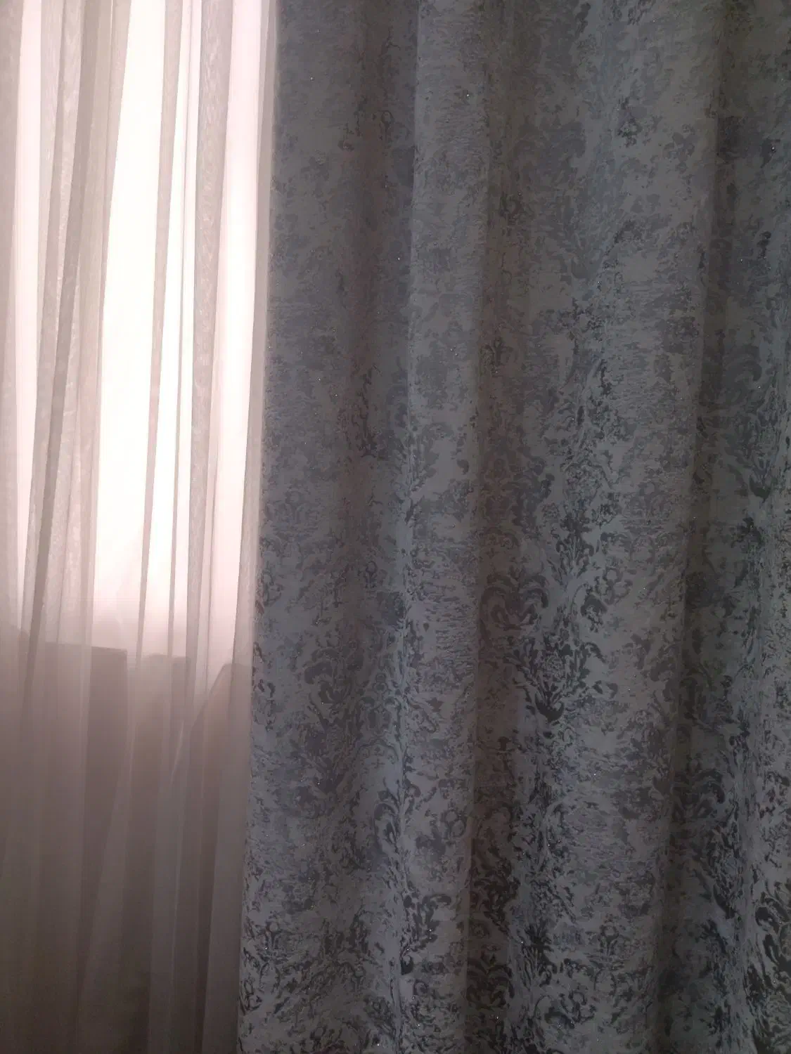 دوعدد کتیبه مخمل طوسی رنگ|پرده، رانر، رومیزی|ری, فیروزآبادی|دیوار