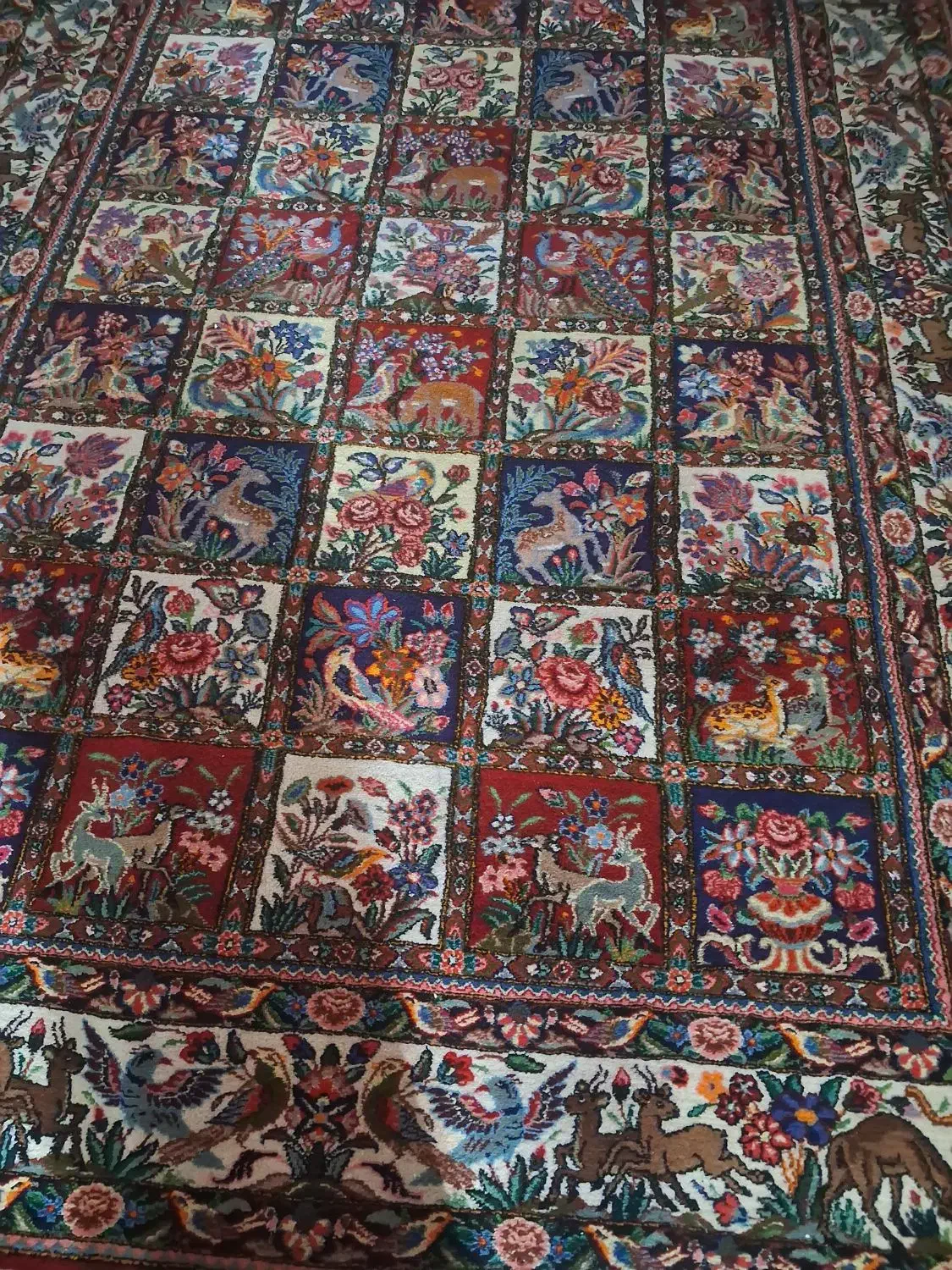 قالی دستباف|فرش|فارسان, |دیوار