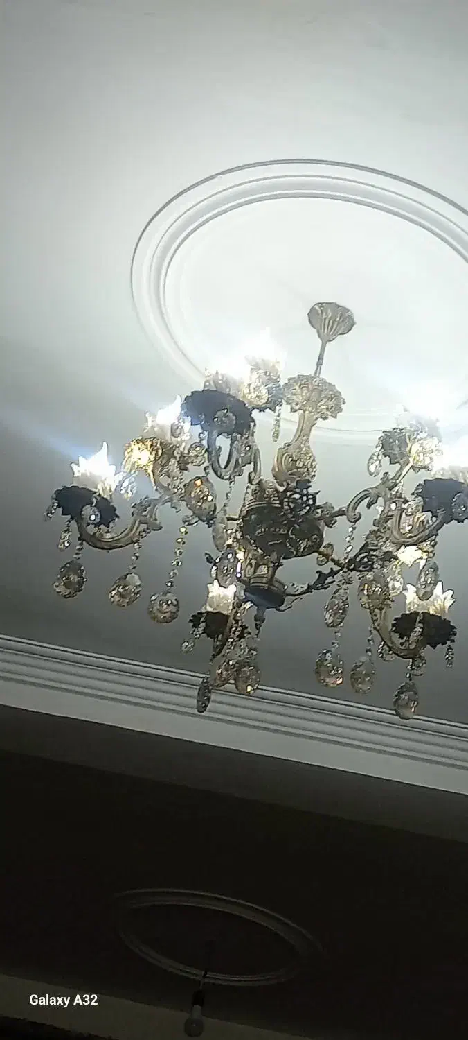 لوستر برنزی|لوستر و چراغ آویز|سراب, |دیوار