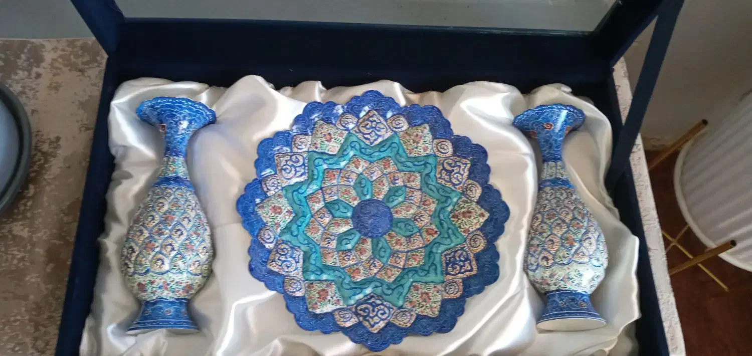 بشقاب و گلدان میناکاری|صنایع دستی و سایر لوازم تزئینی|رباط‌کریم, رباط‌کریم|دیوار