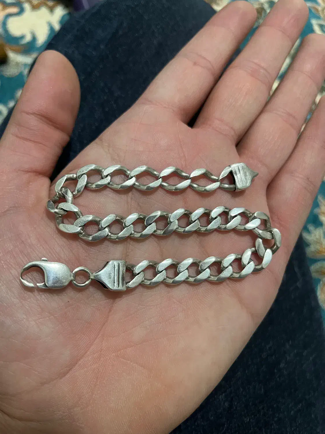 زنجیر نقره دست بند و گردنبند|جواهرات|قوچان, |دیوار