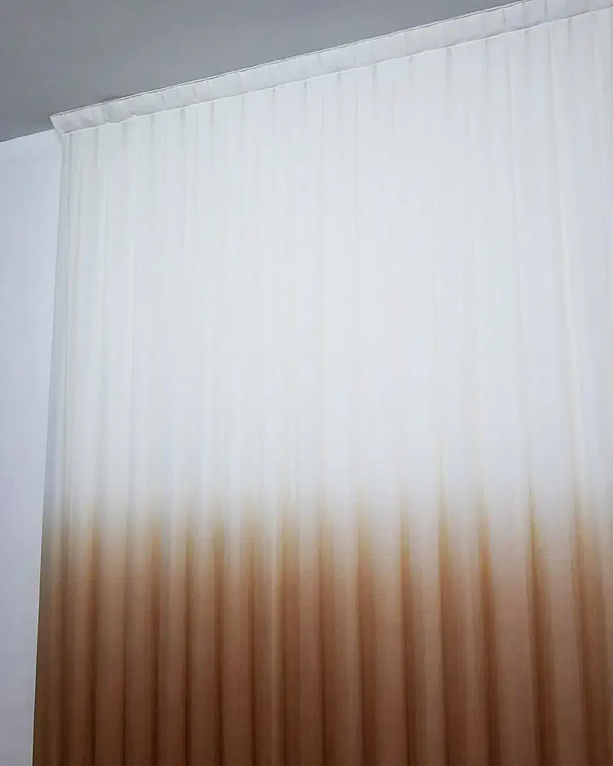 پرده حریر ابر و بادی طوسی، صورتی، قهوه ای|پرده، رانر، رومیزی|آبادان, |دیوار