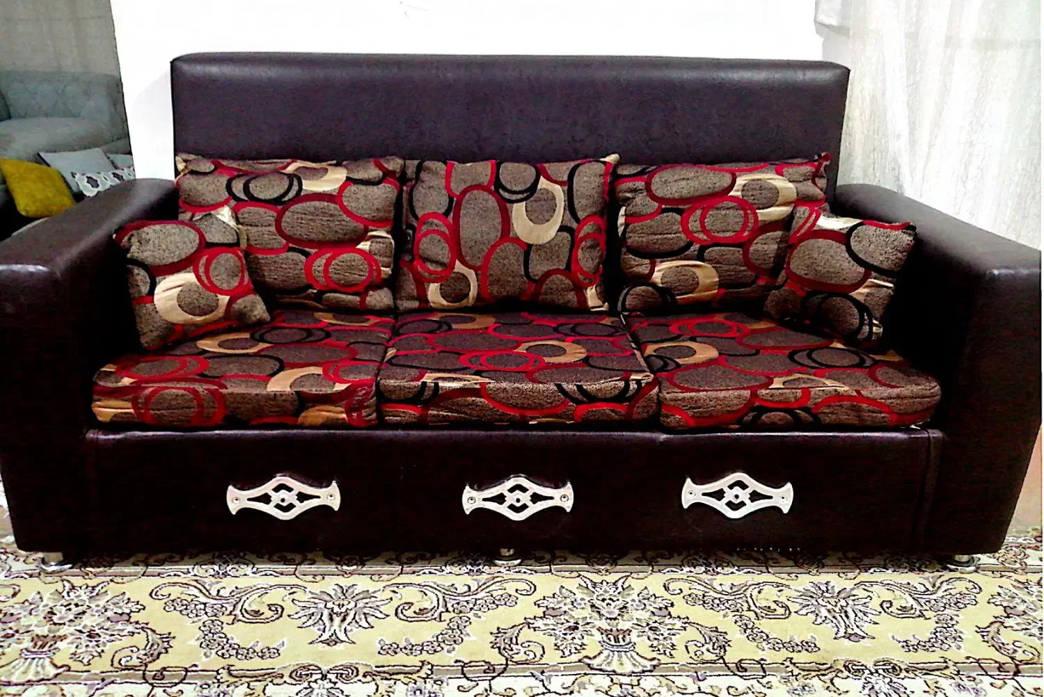 مبل راحتی تمام چرم خارجی|مبلمان خانگی و میز عسلی|کرمانشاه, |دیوار