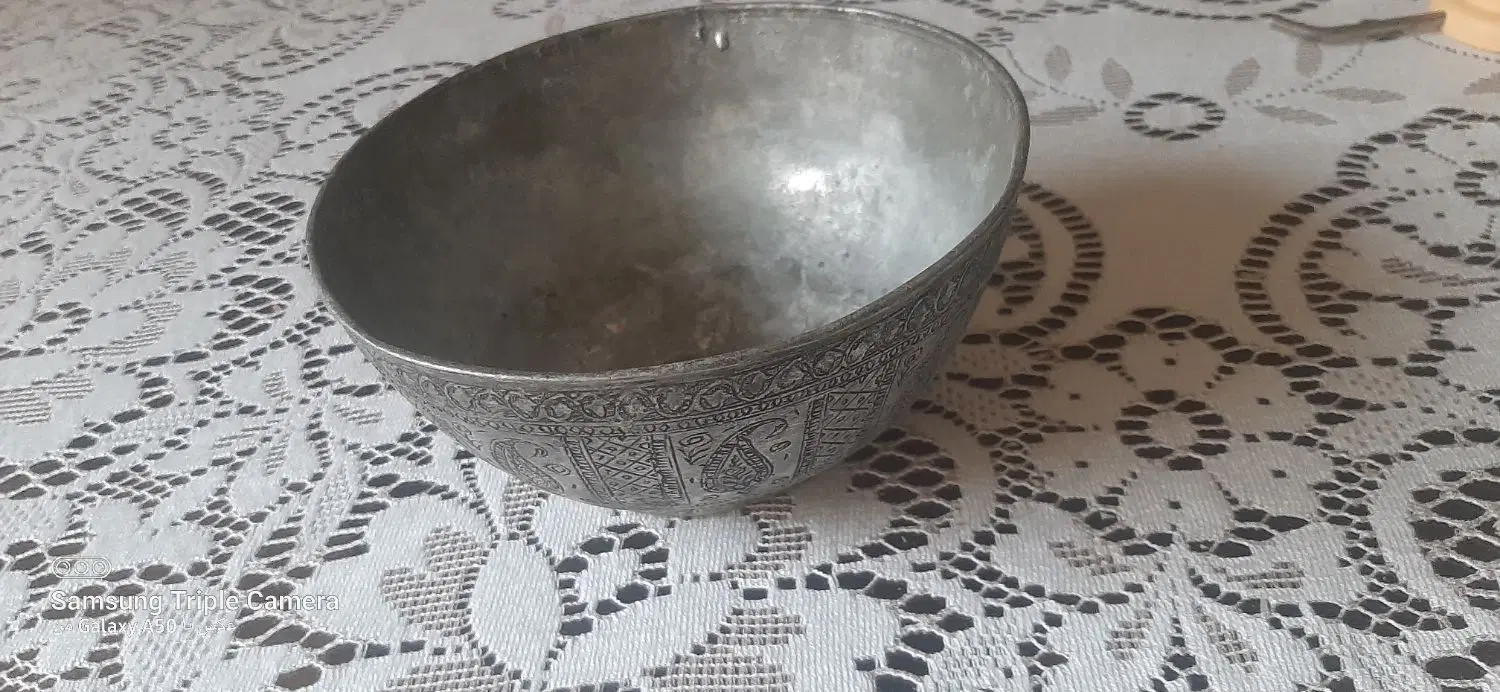 کاسه مسی قدیمی|کلکسیون اشیاء عتیقه|تهران, کوی بیمه|دیوار